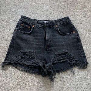 Topshop Black Mom Shorts